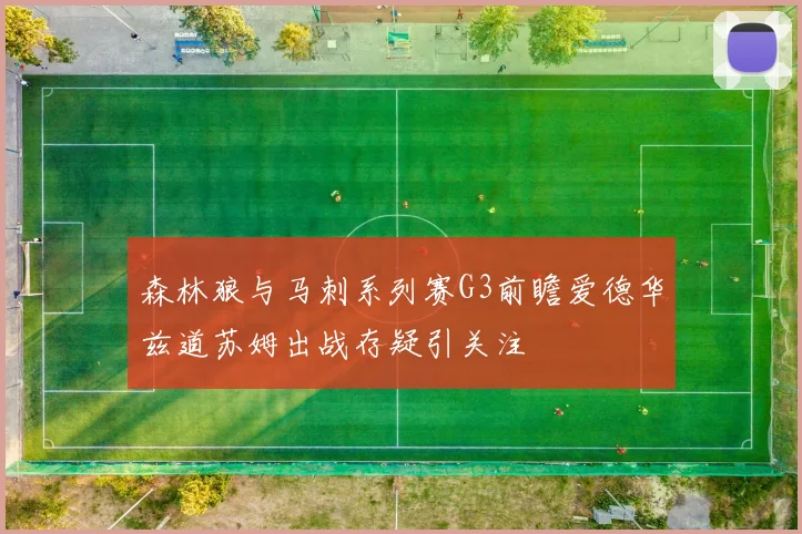 森林狼与马刺系列赛G3前瞻爱德华兹道苏姆出战存疑引关注